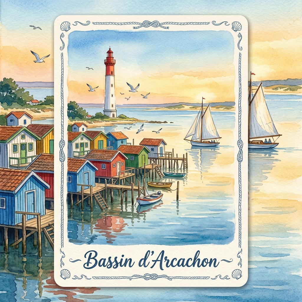 Cartes postales aquarelle
